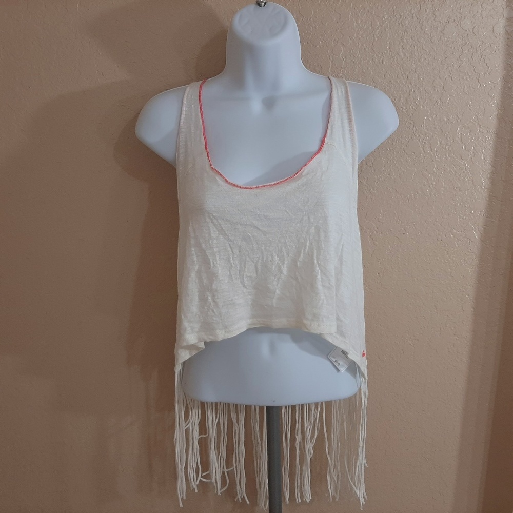 Roxy Women's Crop Tank Top Size Small White TA12**